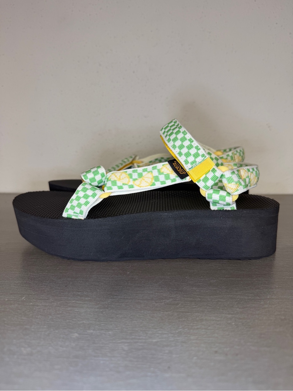 Teva Flatform Universal Platform Sandals Women’s Size 11 Yarrow Picnic Slice - Picture 3 of 10